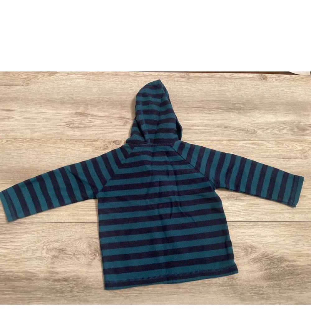 Gymboree Boys 18 To 24 Months Striped Hooded Pullover